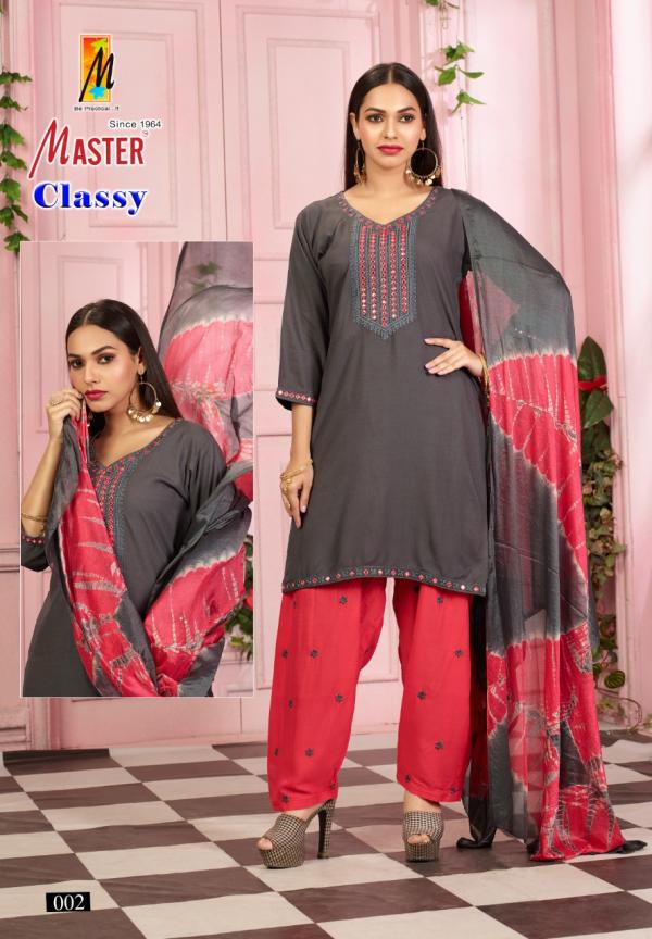 Master Classy Festival Wear Fancy Designer Ready Made Dress Collection